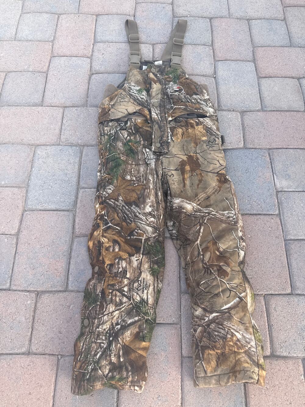 RedHead Silent Hide Hunting Bibs Youth M Kids Camo Overalls Camouflage Pants
